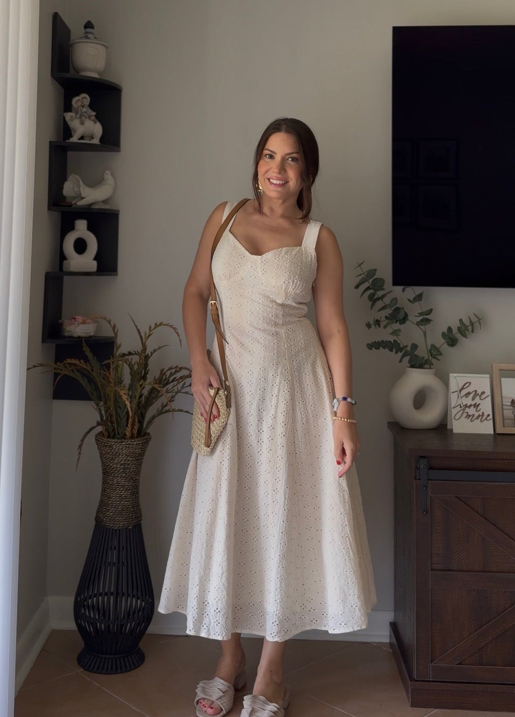 Daisy Eyelet Midi