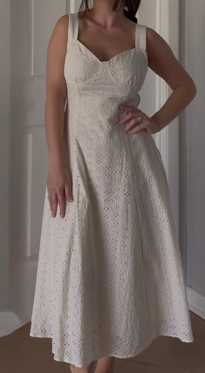 Daisy Eyelet Midi